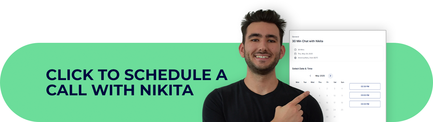 Click to schedule a call with Nikita